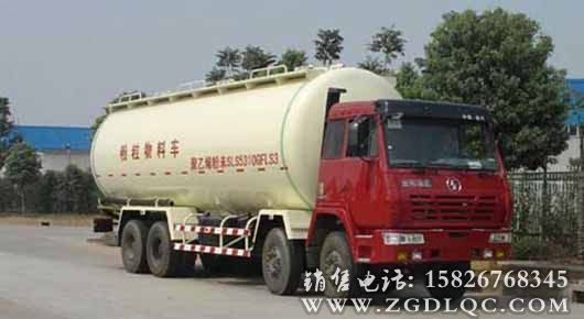 陜汽德龍粉粒物料運輸車